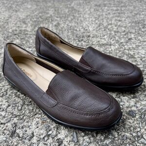 Hush Puppies Loafers Women's Sz 10 Tacye Hyatisse Brown Slip On HW06157-201 Flat